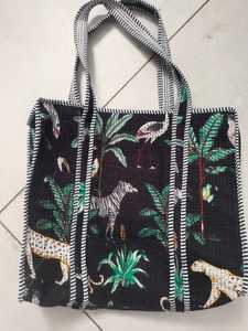 Handmade Promotional Kantha Quilted Bags Cotton Tote Vintage Patchwork Messenger Bag Sustainable Boho Shoulder Handbags - Product Image 4