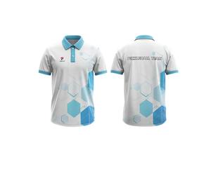 T-shirt de pickleball à manches courtes à séchage rapide de haute qualité pour hommes, sublimation personnalisée, col rond, 100% coton, uniforme sportif - Product Image 5