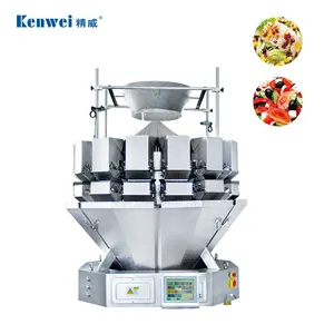 Máquina de embalagem Multihead multifuncional do peso para o vegetal e a salada com grande material do peso do alvo