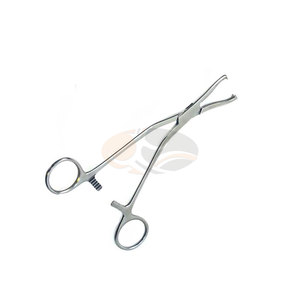 Pince à os orthopédique manuelle Dingman en acier inoxydable, design incurvé, 2x2 dents, robuste, grande taille - Product Image 2
