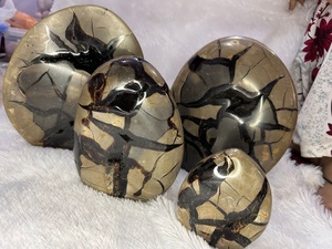 Premium Natural Septarian Free Form <b>Crystal</b> Stone Polished Druzy Mineral Specimen Home Decor Healing Collection Gift - Product Image 2