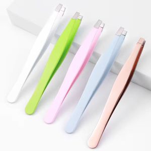Juego de Pinzas para Pestañas de Acero Quirúrgico MORJE, Punta Suave, Herramientas de Maquillaje de Precisión, 5 Colores - Product Image 1