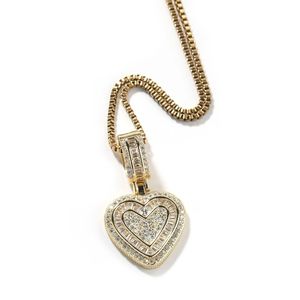 Nouveau Collier Pendentif Cœur Diamant Hip Hop Tendance, Design Niche Cœur Sucré - Product Image 2