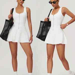 Uniforme de Tenis para Mujer al por Mayor, Falda y Top Flexibles, Ligeros, Transpirables, Frescos, Elegantes y Cómodos - Product Image 2