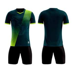 Ensemble de football en jersey uni en polyester, respirant et à séchage rapide, collection sportive d'été pour équipes, maillot de football et de soccer - Product Image 6