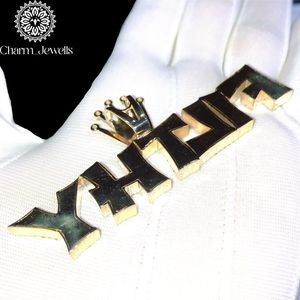 จี้ Charm_Jewells เงินแท้ 925 ประดับมอสซาไนต์ทรงบริลเลียนท์คัท และไข่มุกน้ำจืดทรงกลม ชุบทอง ประดับไมโครอินเซ็ต สไตล์ฮิปฮอป สำหรับทุกเพศ ใส่ได้ทุกวัน - Product Image 5