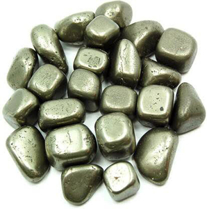 Pierre d'agate roulée en pyrite dorée, pierres précieuses naturelles en gros, cristaux d'agate de Amayra Crystals Exports India - Product Image 2