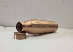 Customized 100% Pure Copper Drinkware Eco-Friendly Matte Finish <b>Water</b> <b>Bottle</b> From India Bulk <b>Metal</b> Material Drinkware Category - Product Image 2