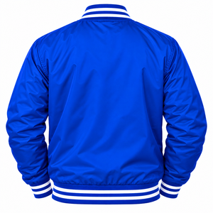 Phi Beta Sigma <b>Men</b> Fraternity Embroidered <b>Jacket</b> Greek <b>Letter</b> Varsity Bomber Coat Ribbed Collar Casual College Style Premium - Product Image 4