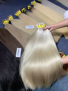 Extensiones de Cabello Humano Virgen 100% de Vietnam, Color Claro, Venta al por Mayor, Envío a Todo el Mundo, Embalaje Incluido - Product Image 2