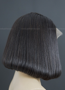 Peluca de Cabello Humano Natural Liso con Frente de Encaje Remy de Trama Única de Vietnam - Product Image 6