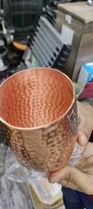 Bulk Order Copper Glass Tumbler Supplier Ayurvedic Drinking Water Cup Export Metal <b>Drinkware</b> Manufacturer - Product Image 4