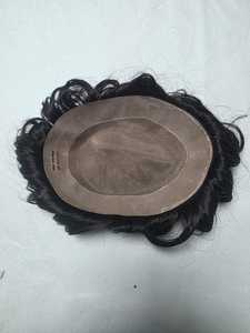 Toupee de Cabello Humano Liso para Hombre, Reemplazo de Cabello Remy con Base de Encaje, 130% de Densidad, Parte Central, Ondas Naturales, Ondas Corporales, Invisible - Product Image 2