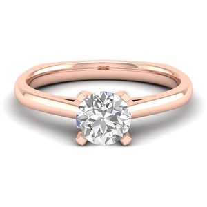 Bagues de fiançailles solitaires REYES en argent sterling 925 et moissanite, plaquées or blanc 14 carats, prix de gros, cadeaux de mariage, bijoux - Product Image 5