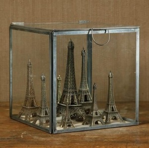 Caja Transparente para Joyas con Tapa Pentagonal y Flor de Latón en la Parte Superior, Caja de Vidrio Vintage para Almacenamiento, Organizador de Recuerdos - Product Image 4