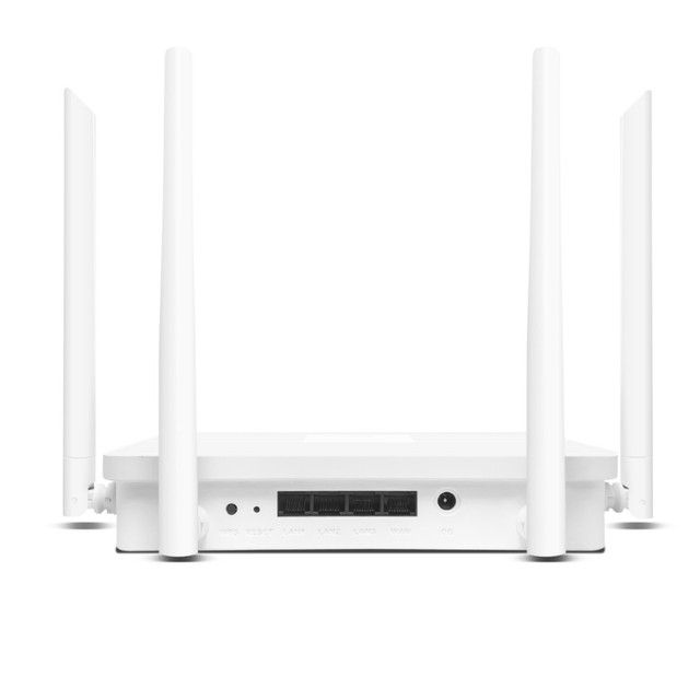 Full Gigabit FTTH WiFi6 Dual Band 2.4G/5G Wireless Router 1800Mbps 3 LAN 1 WAN Ports