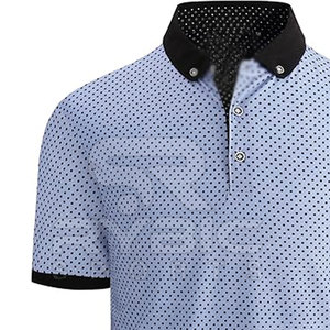 Polos en tissu avancé pour hommes, imprimés, pour les sports d'été, la construction et un confort optimal. - Product Image 4