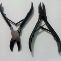 Coupe-ongles professionnel TARIQXPORT en acier inoxydable pour hommes et femmes, à mâchoires larges, lame incurvée et tranchante, logo personnalisé disponible, pour pieds et doigts