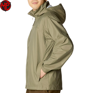 Hexaplus Industries Men's Winter Windbreaker Hooded Breathable Waterproof Windproof <b>Canvas</b> <b>Jacket</b> Zipper Closure Anti-Bacterial - Product Image 2