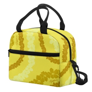 Sac de pique-nique isotherme pour femme, motif Hawaïen Puakenikeni, personnalisable sur demande, sac à bento fonctionnel et original pour femme - Product Image 2
