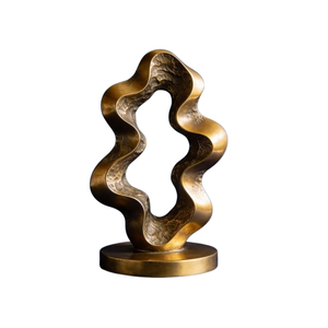 Handcrafted Aluminum Sculpture With Beautiful Polished Finish Perfect For Modern Home Decoration Setup Table <b>Object</b> Desk - Product Image 1