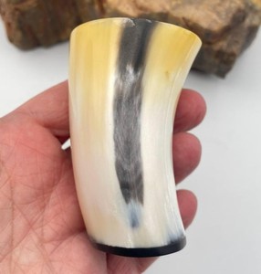 High Quality Customized Carved Natural Horn Wine Glass Handcrafted for Home Restaurant Hotel Use Direct Wholesale - Product Image 1