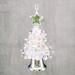 Adorno Navideño Creativo al por Mayor, Decoración Navideña para el Hogar, Campana de Árbol 3D de Acrílico Transparente en Rojo, Verde, Dorado, Negro e Iridiscente - Product Image 6