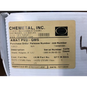AMAT 0020-23586 ADAPTADOR DE PROTECCIÓN 8"WAFER G-12, 152431 - Equipo y Piezas de Semiconductores de Confianza de Tradicción Global - Product Image 5