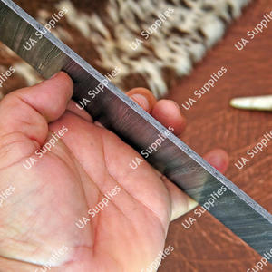 UA Supplies Couteau à lame vierge en acier Damas forgé à la main, pleine longueur de lame, 10 pouces, motif torsadé, qualité industrielle/DIY, sur mesure ODM - Product Image 6