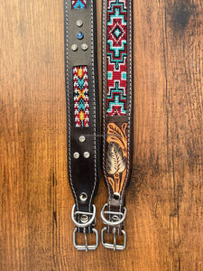 New Pet Supplies Cowhide Leather Soft Padded Beaded Rivet <b>Dog</b> <b>Collar</b> Genuine Leather <b>Dog</b> Belt Luxury Design Custom Made <b>Collars</b> - Product Image 4