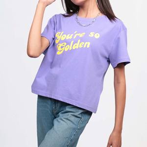 T-shirt personnalisé de haute qualité à coupe ajustée pour femme, T-shirts en coton pour femme, T-shirts de haute qualité pour femme, T-shirts tendance pour femme - Product Image 2