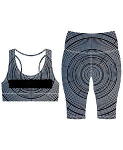 Ensemble de yoga personnalisé pour femmes, vente en gros, débardeur antibactérien respirant à taille élastique et short de yoga à double bretelle pour la gym - Product Image 4