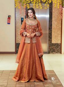 New Arrivals Latest Fashion Elegant Wedding <b>Party</b> Wear <b>Top</b> Lehenga Dupatta Set simmer silk - Product Image 2