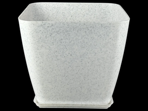 Pot carré avec plateau de 6 pouces, jardinière moderne, grand pot à fleurs en plastique pour l'intérieur, l'extérieur, la maison, le jardin, le balcon - Product Image 4