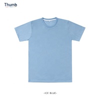 T-shirt blanc écologique pour homme en polyester/coton pastel lavande pour impression par sublimation fabriqué en Thaïlande