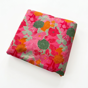 Cotton Silk Woven Brocade <b>Fabric</b> Abrasion-Resistant <b>Medium</b> Weight for Apparel Dresses Scarves Home Furnishing Craft Textile - Product Image 1