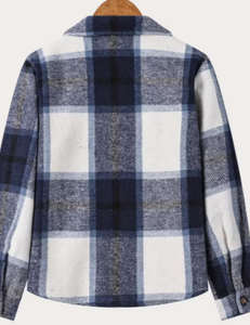 Hardihood International Autres Chemises en coton à carreaux bleus et blancs à manches longues Autres vêtements - Product Image 2