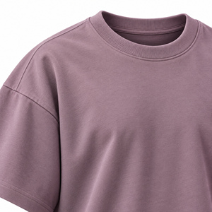 <b>Men's</b> Oversized Blank Short Sleeve <b>T</b>-<b>Shirt</b> Solid <b>Purple</b> Casual O-Neck Tee <b>purple</b> - Product Image 4