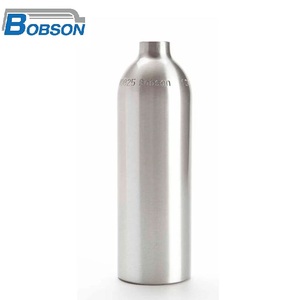 Cylindres en aluminium personnalisés de 1800 psi, 400 ml, réservoir d'air CO2 avec valve à broche, norme ISO - Product Image 2