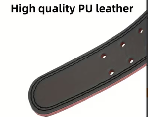 Ceinture de soutien dorsal réglable en cuir avec boucle métallique, antidérapante, protection de base pour l'entraînement musculaire, correction de la posture, fitness - Product Image 3