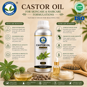 Aceite Portador de Ricino (Ricinus Communis) Prensado en Frío Katyani Exports para el Cuidado del Cabello y la Piel - Para Mezclas de Fragancias y Perfumería - Product Image 4