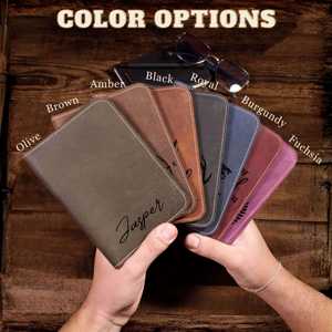 Bulk Buy Genuine Leather Eco-Friendly Unisex Passport Holder Travel <b>Wallet</b> Custom Logo <b>RFID</b> <b>Blocking</b> Cover Case Design PTH-0133 - Product Image 2