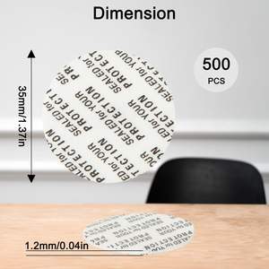 Lámina Sensible a la Presión de Grado Alimenticio Personalizable de 15-120 mm para Impresión de Alimentos, Tapones de Sellado Antiderrames para Botellas de Vidrio HDPE de 100 ml - Product Image 6