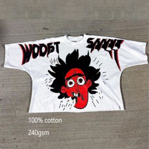 Camiseta Personalizada de Estilo Urbano con Corte Recortado y Hombros Caídos |   Jersey de algodón de 240 GSM |   Suministro Directo de Fábrica OEM - Product Image 5