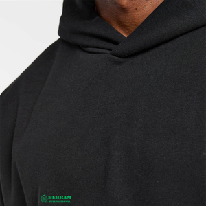 Sweat à capuche unisexe en molleton 100% coton, couleur unie, coupe classique avec cordon, 500 g/m², personnalisable avec logo, meilleur prix pour homme - Product Image 4