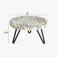 SS CRAFT INDIA Support à gâteau multi-résine aspect marbre, moule en silicone, finition polie, léger, design personnalisable pour décorateurs