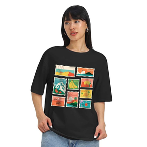 T-shirts imprimés pour femmes, élégants, confortables, grandes tailles, pour usage quotidien, design personnalisé, fabriqués au Bangladesh. - Product Image 1