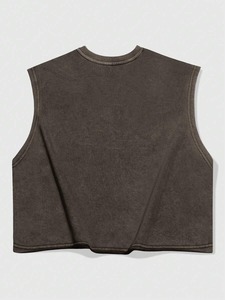 Débardeurs tricotés décontractés d'été respirants pour hommes, 100 % coton, vêtements de sport, vente en gros sur mesure - Product Image 3