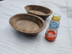 Cuencos de madera ovalados hechos a mano para velas, artesanía y curiosidades, al por mayor |   Decoración para el Hogar de Acción de Gracias, Halloween y Navidad |   OEM - Product Image 5