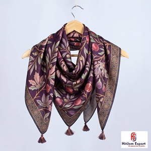 Écharpes carrées pour femmes, légères et douces, accessoires de mode élégants, fabricant OEM ODM, Gran Canaria, tissu personnalisé - Product Image 6